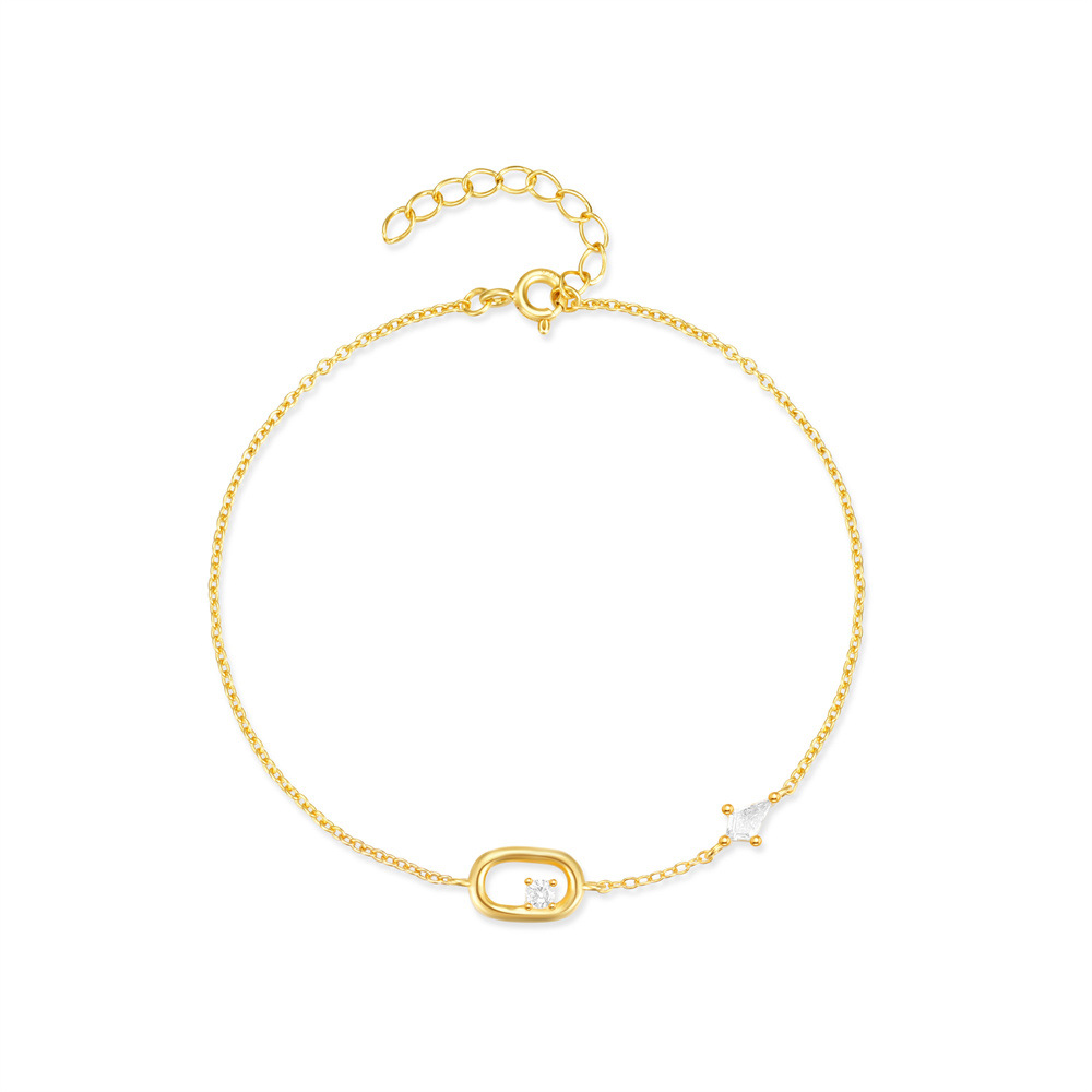 925 Sterling Silver Bracelets Elegant Simple Style Streetwear display picture 5