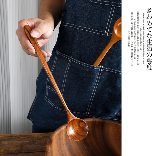 Noodle cooking spoon, extended wooden spoon, coffee spoon, long handle small spoon, smoothie spoon, creative spoon, wooden spoon for store use
