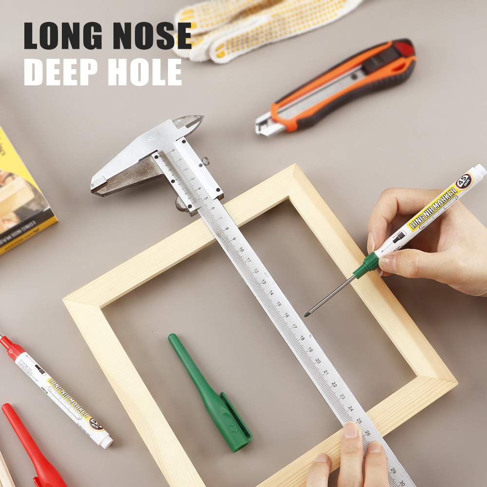 45mm lápiz de marcado de cabeza larga carpintería especial lápiz de marcado de aceite 45mm lápiz de marcado de boca larga lápiz de marcado de azulejos en stock