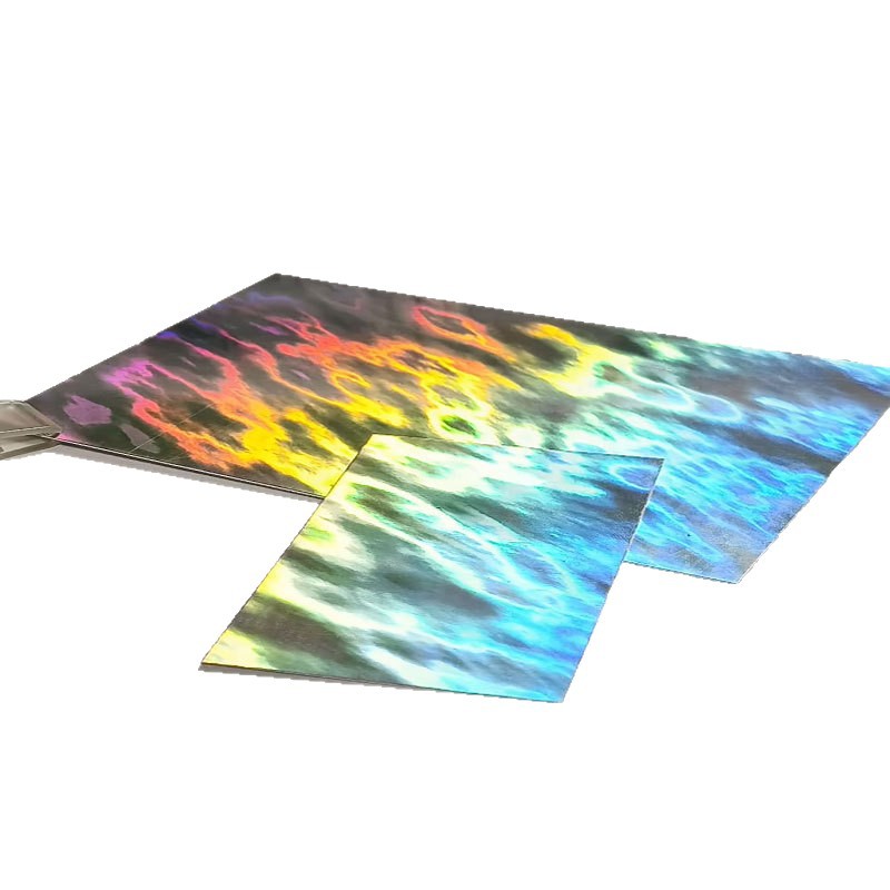 UV inverso agua ondulado llama láser doble barra de flash papel de fondo reflectante flash papel de revestimiento interno papel de fondo insignia