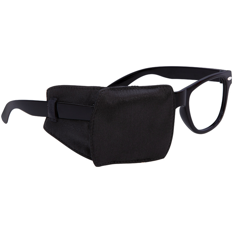 Gran cubierta negro máscara de ojo de los niños monocular estrabismo ambliopía sombreado formación corrección bloqueo parche ocular protección ocular