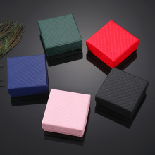 2025通用首饰盒高品质钻石纹魔力格戒指项链手链耳钉银饰饰品盒礼