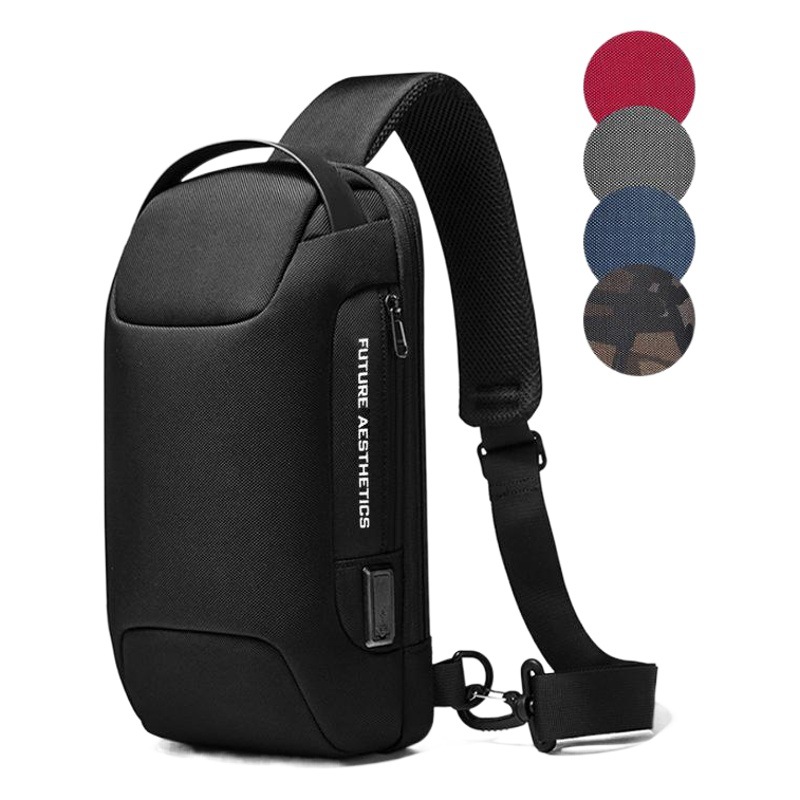 Boys New Chest Bag Men's Functional Shoulder Bag Men's Business Korean-style Crossbody Bag Men's Trendy Cross-border Men's Bag