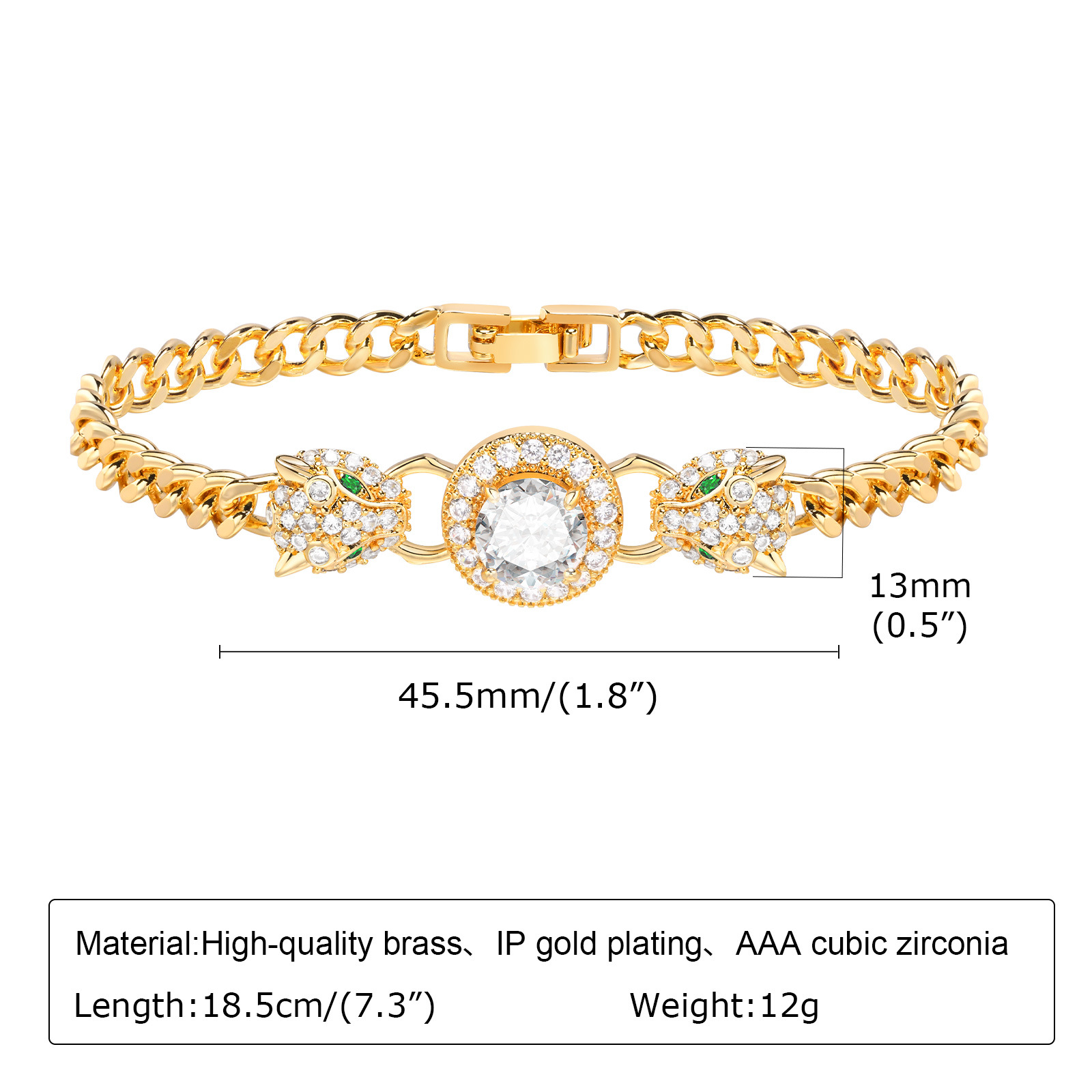 Le Cuivre Plaqué Or Style Vintage Placage Incruster Forme De Cœur Papillon Rectangle Zircon Bracelets display picture 1