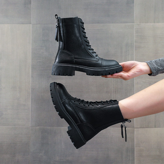 Thick bottom martin boots women's shoes 2023 new explosions boots short boots tide british spring and autumn single boots motorcycle boots