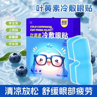 冰敷眼罩水凝胶冷敷叶黄素眼贴护眼冰凉一次性眼睛疲劳护眼贴批发
