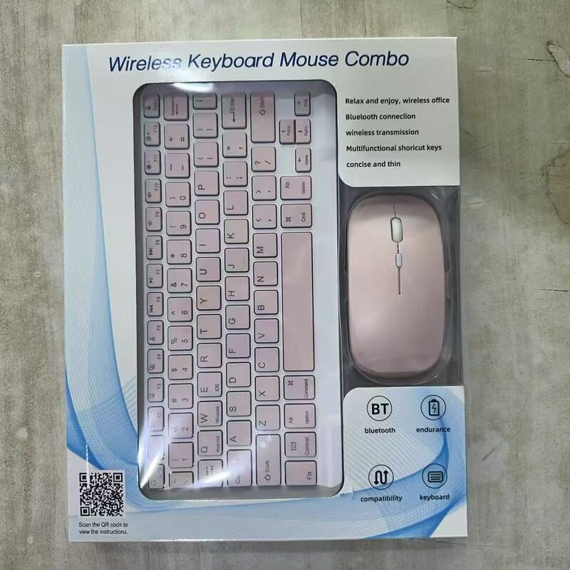 Suitable for Apple and Huawei Mobile Phones and Tablets, Bluetooth Keyboard and Mouse Set, Wireless Office and Learning Machine Keyboard and Mouse Set