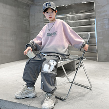 男童卫衣套装2025新款大儿童春装炸街时髦痞帅气男孩街舞潮酷穿搭