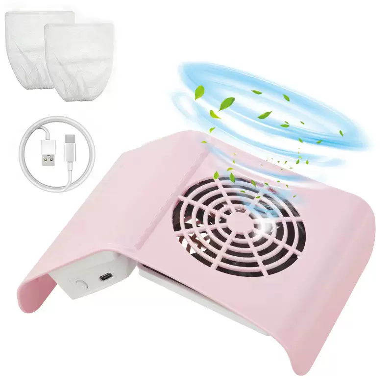 跨境日式大吸力美甲吸尘器指甲静音粉尘收集光疗机桌面集尘usb