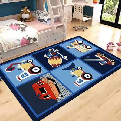 Avtomobil döşəmə paspasları — Classroom Carpet Bedroom Carpet - many-vehicles-60-90cm-doormat
