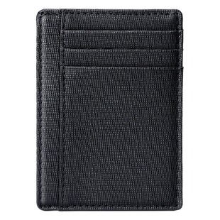 Genuine leather card holder multi-card position double-sided card cross-grain cowhide RFID anti-magnetic card holder cross-border explosive card holder