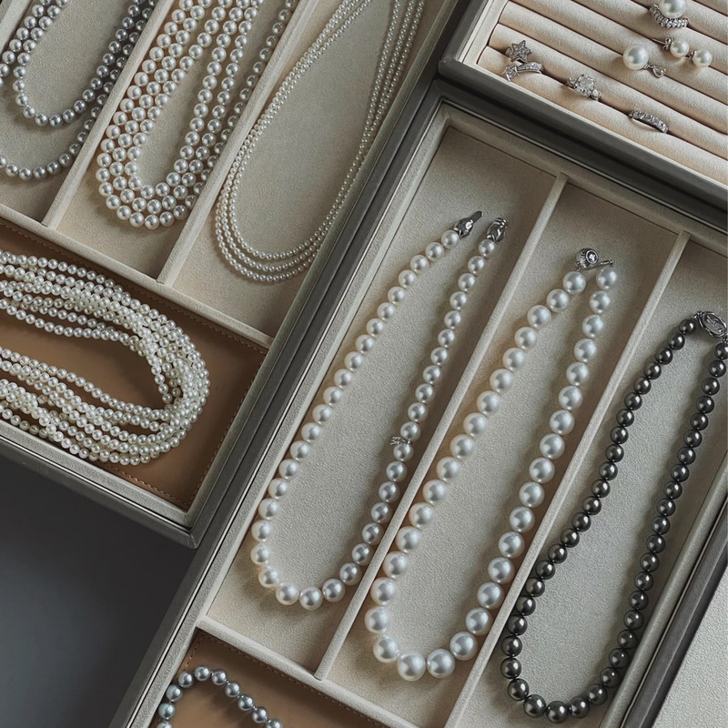 Retro Versatile Pearl Necklace French Niche Queen Mother Clavicle Chain High-End Accessories New Jewelry Wholesale for Women