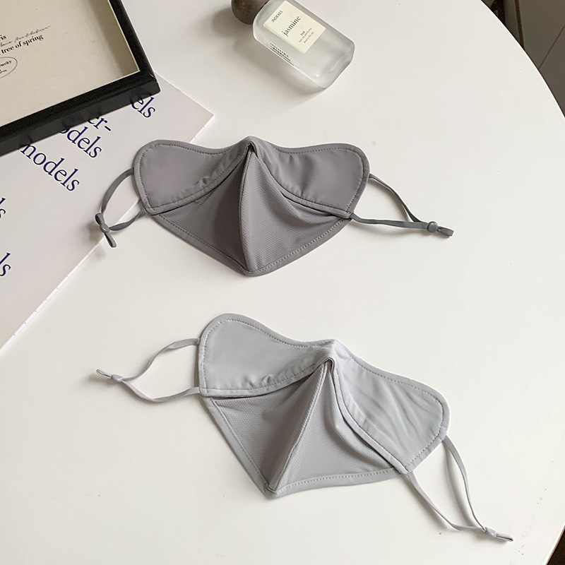 Máscara de protección solar verano nuevo estilo conducción al aire libre protección UV seda de hielo protección para los ojos máscara de protección solar ajustable