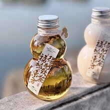网红葫芦瓶国风500ml塑料pet酒瓶果汁打包杯加厚人参水瓶冷萃茶瓶