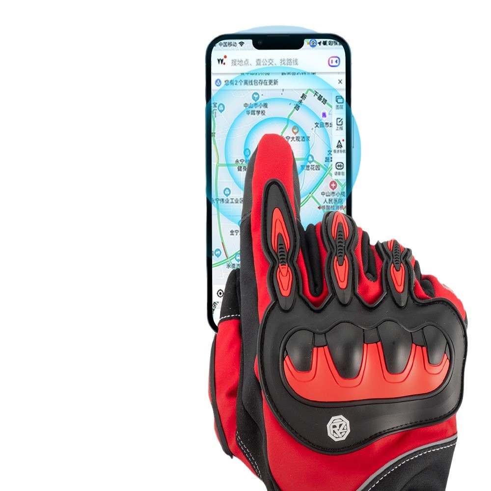 Guantes de motocicleta Invierno Racing Knight Cáscara anti-caída Hombres y mujeres todoterreno Otoño e invierno cálido, cómodo, transpirable y a prueba de viento