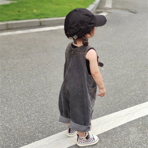 Summer girls' denim overalls, baby stylish children's personalized trendy brand Korean-style fashionable internet-famous thin one-piece pants