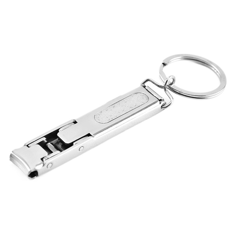 Factory Spot Stainless Steel Nail Clippers Portable Folding Nail Clippers Single Household Anti-Splash Nail Clippers Wholesale