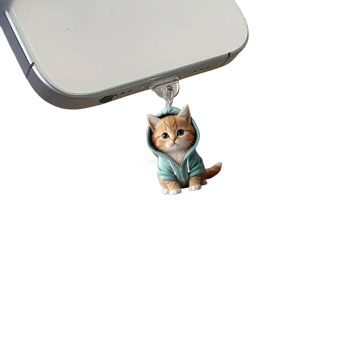 Nuevo tapón de polvo acrílico para conector Lightning y conector elíptico tipo-c para teléfonos de Apple