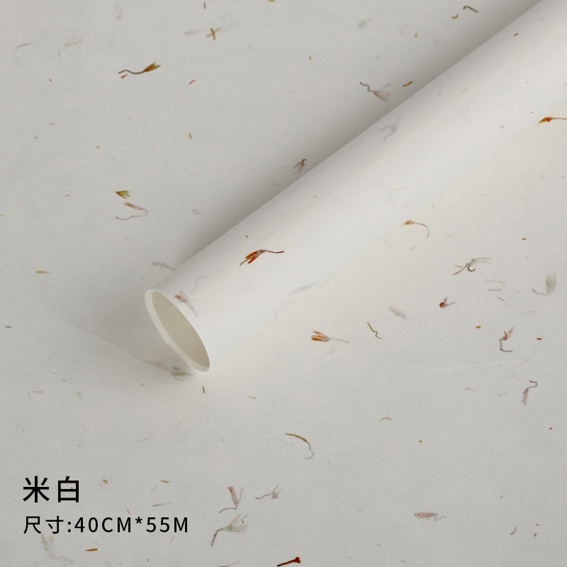 Nuevo papel de pétalo desmenuzado, papel de estilo, papel de embalaje de ramo, papel de embalaje de flores de alta calidad, papel Dongba, papel floral, lote