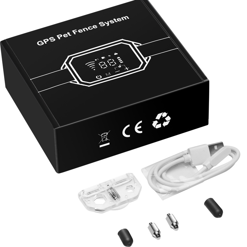 Posicionamiento GPS inalámbrico electrónico valla anti-ladrido inteligente choque eléctrico perro entrenador ladridos collar impermeable al aire libre suministros