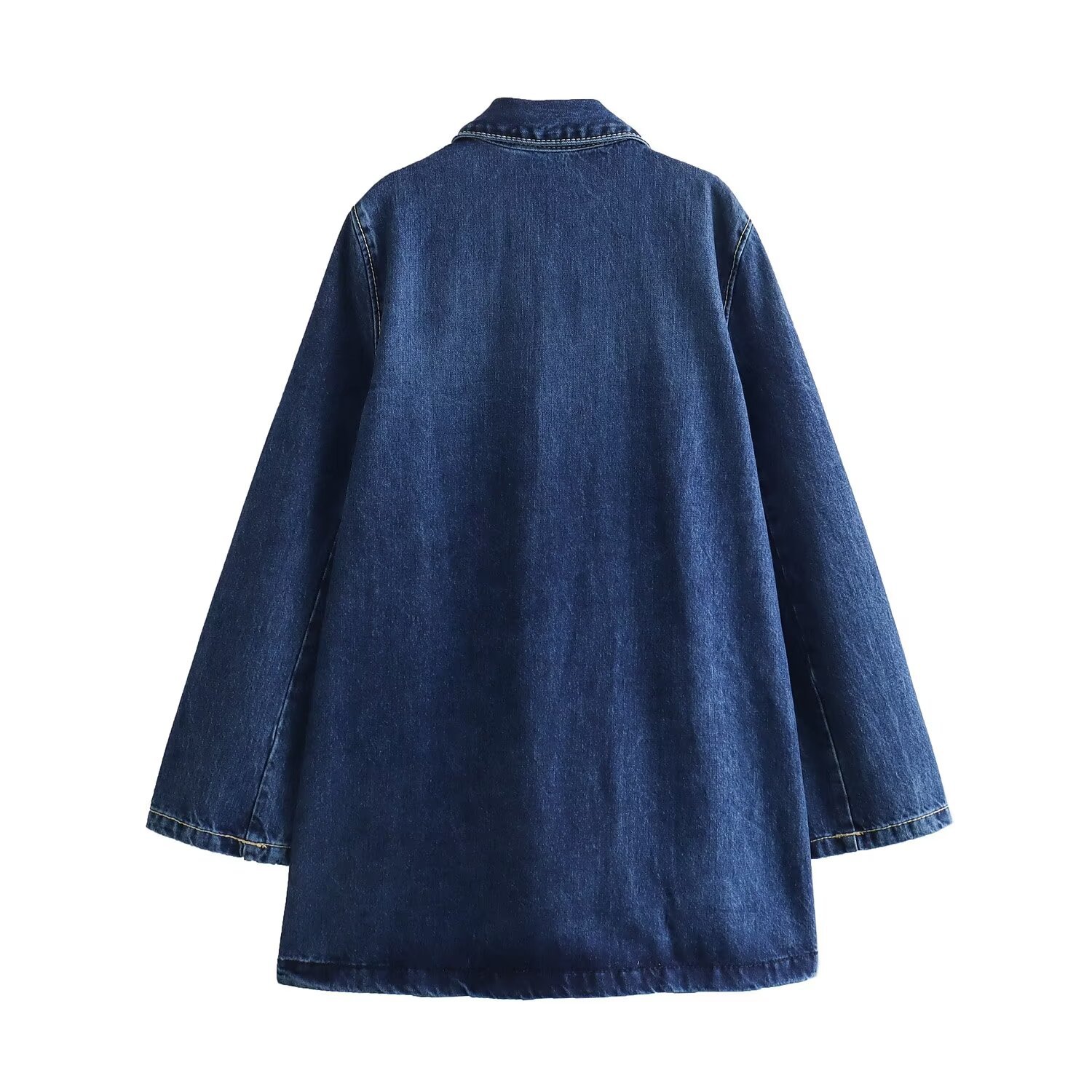 2024 Spring New Product Women's Street Fashion Casual Cowboy Windbreaker Coat w025 1017_voghion.com