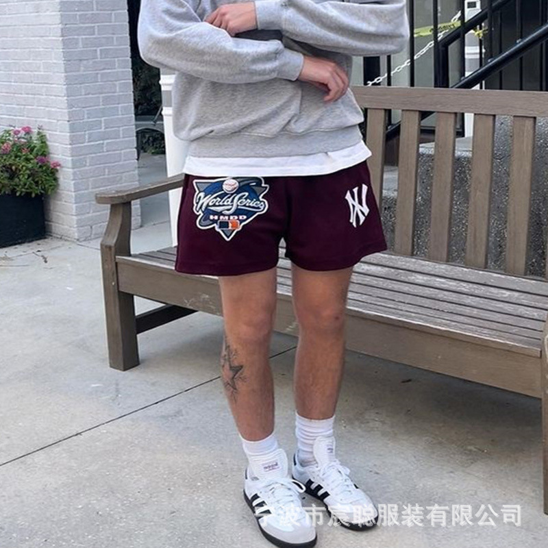 22 American Fashion Brand Casual Shorts Men's and Women's Major League Baseball Series Casual Loose Quick-drying Foreign Trade Three-point Shorts