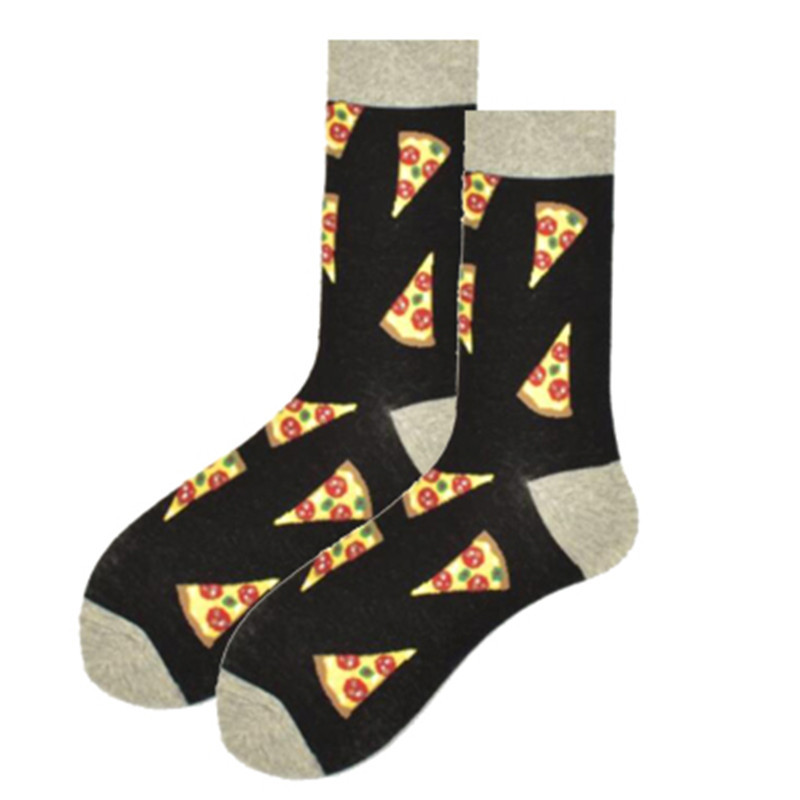 Popular Primavera, Otoño e Invierno moda media pantorrilla jacquard calcetines moda dibujos animados animal comida geométrica rayas fabricante