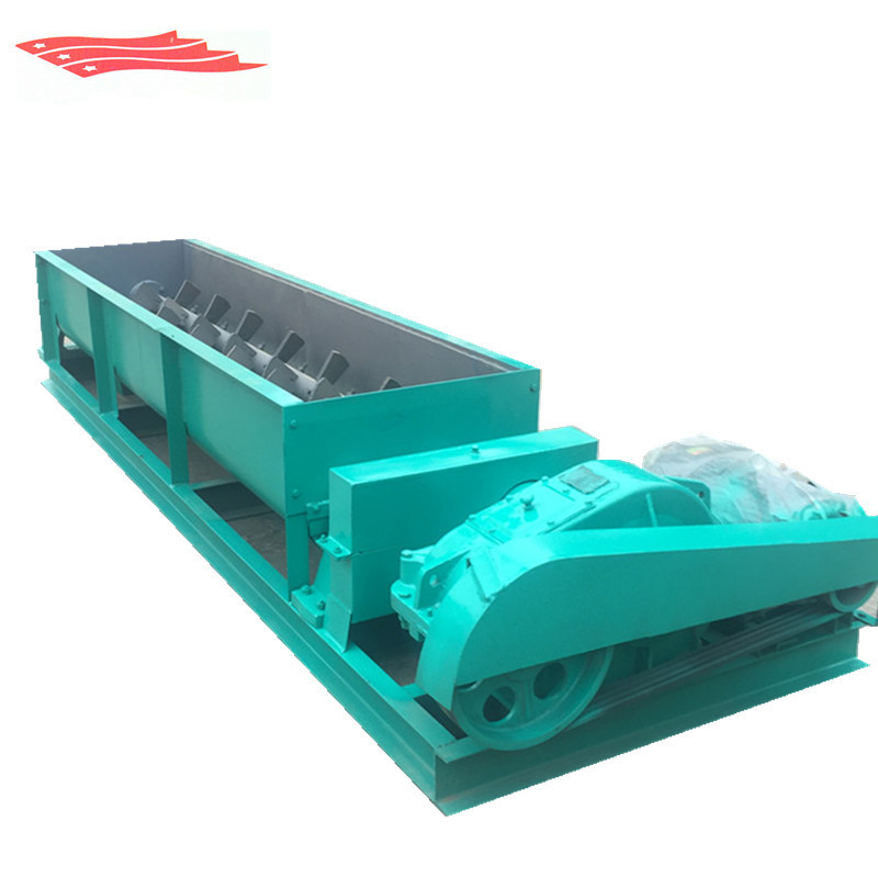 推荐煤泥双轴搅拌机 卧式粉尘加湿搅拌机 新型螺旋矿粉双轴搅拌机