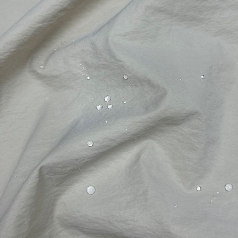 热卖金属机能皱面料 防水飞行服夹克套装工装裤冲锋衣外套锦纶布|undefined