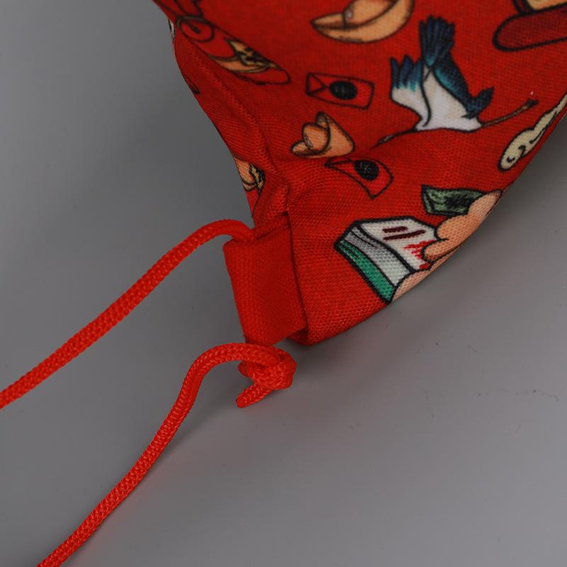 Logotipo publicitario hombro bolsa de almacenamiento ligera poliéster cordón bolsa de cordón ASA bolsa de la suerte impermeable de gran capacidad bolsa de regalo