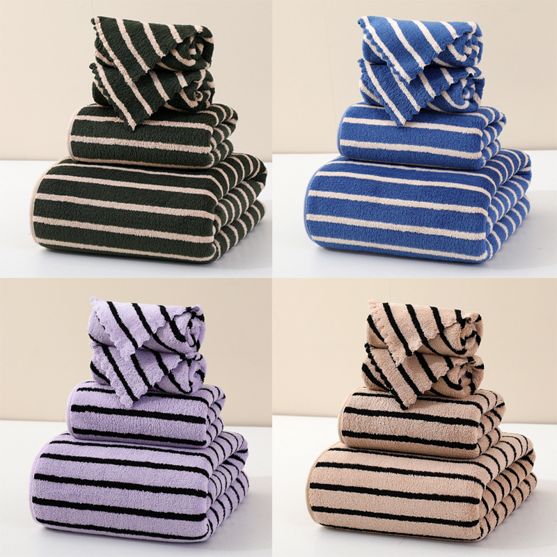 Coral soft bath towel