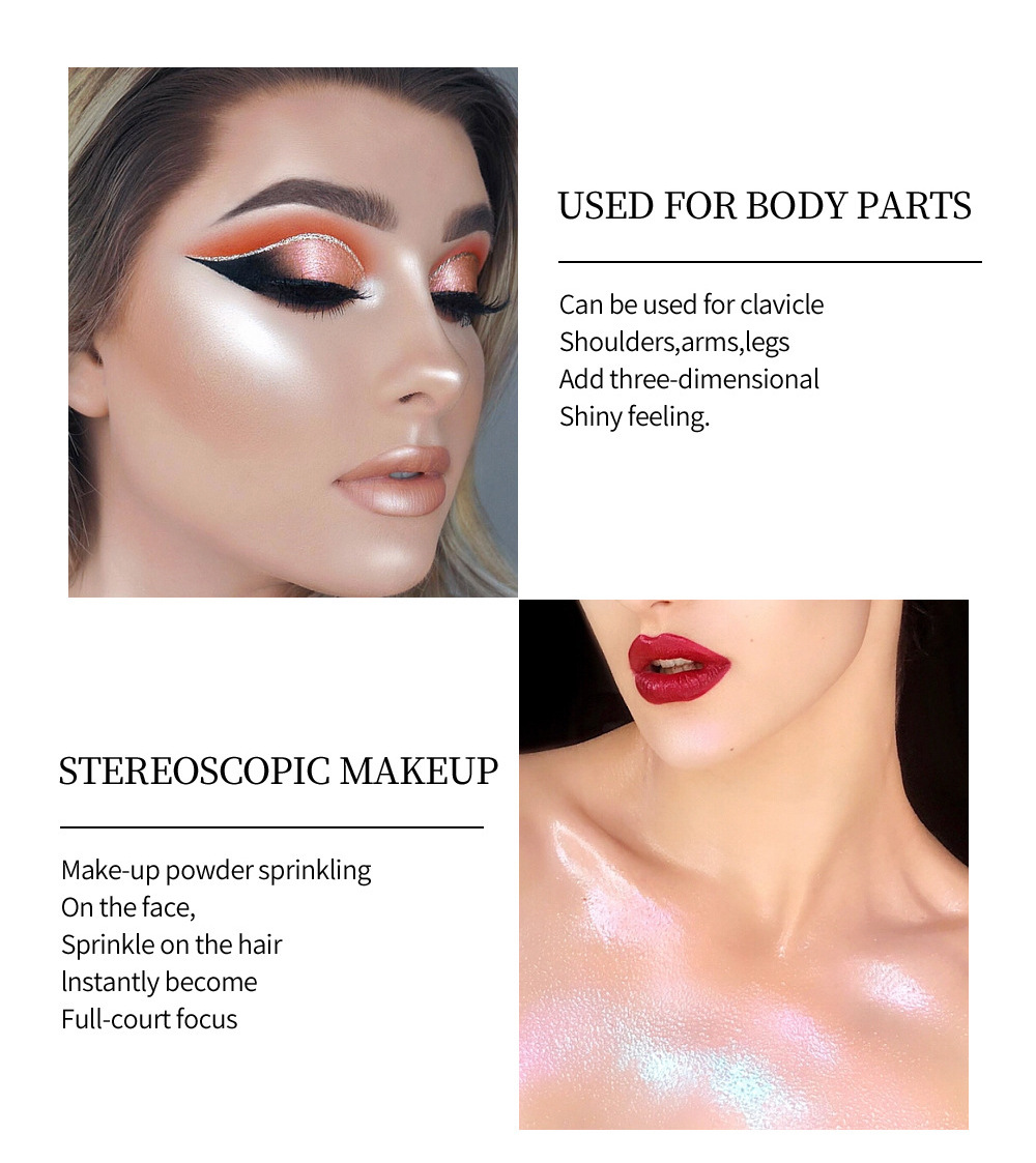 Cross-border Fairy Highlighter Pat Powder Set: Natural, three-dimensional, brightening face, contouring body, Highlighter powder, Highlighter stick undefined