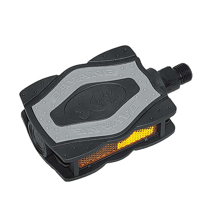 Yonghua Direct Supply Large Number of Black Gray Design Wide Solid Platform Bicycle Pedals Non-slip Plastic Pedals Factory Direct Sales