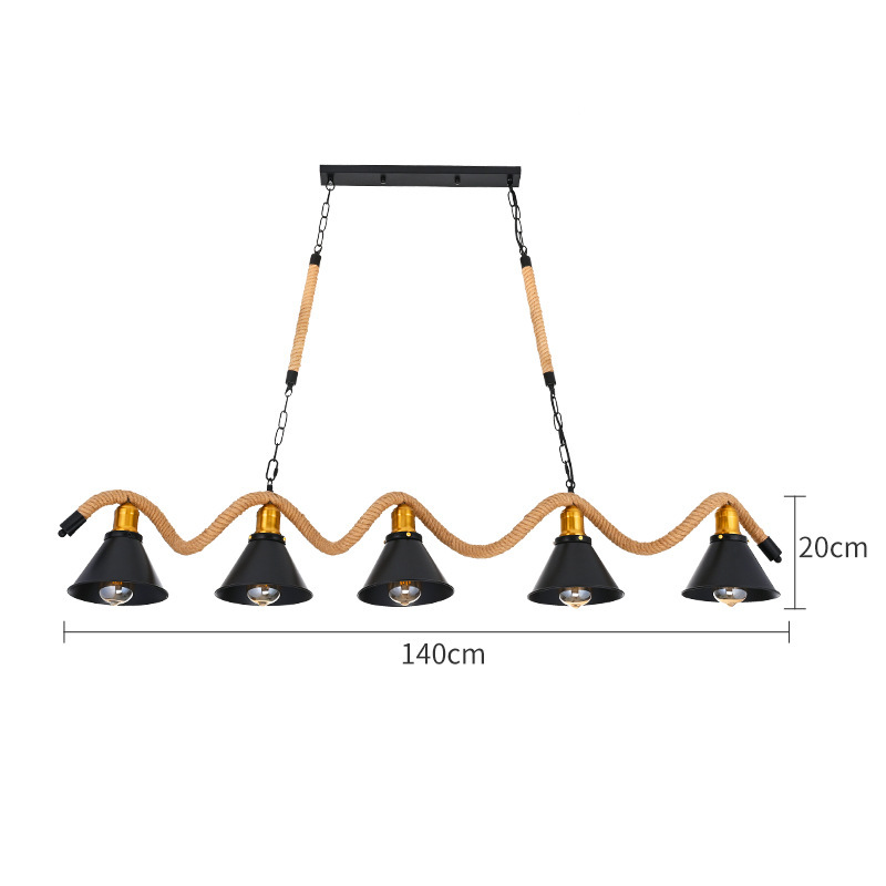 Loft hotel restaurante café bar retro industrial creativo candelabro de hierro forjado