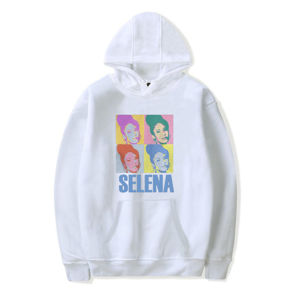 Selena Singer Hoodie Men's 90s Casual Retro Hoodie Set Hip