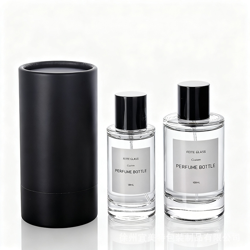 Transparent glass perfume