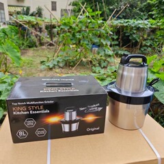 クロスボーダー輸出外国貿易ひき肉機家庭用野菜あん機8l大容量ミキサーにんにく蓉機多機能ステンレス