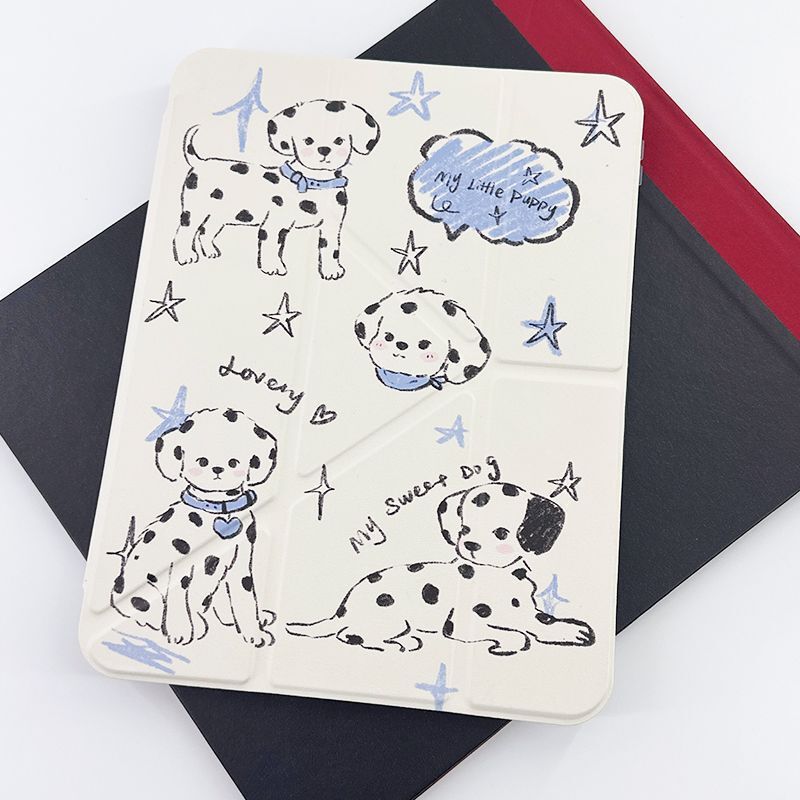 Graffiti Dalmatian Y-Fold Ipad10/9/8 Generation Air6 Tablet A16 Protective Case Pro 11inch Mini7 Protective Case Graffiti Dalmatian Y-Fold Ipad10/9/8 Generation Air6 Tablet A16 Protective Case Pro 11inch Mini7 Protective Case