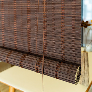 Outdoor Bamboo Curtain Courtyard Sunshade Bamboo Curtain Roller Curtain Overlapping Curtain Hotel Club Sunshade Bamboo Roller Curtain High Shading