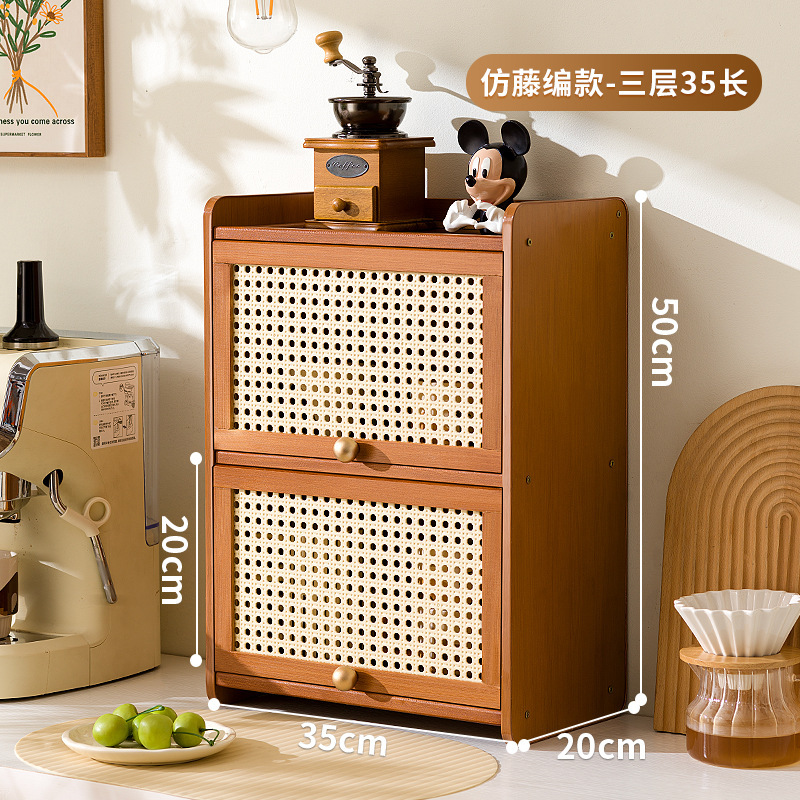 中古风桌面杯柜防尘水杯置物架餐桌杯子收纳架咖啡杯马克杯储物柜|undefined