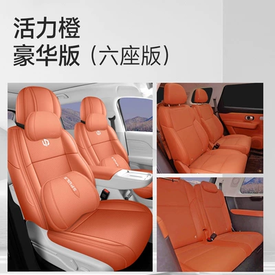 2026 new model, custom-made seat covers: Modelə uyğun (Original) oturacaq örtükləri - orange-sunset-six-seater-luxury-version-fully-enclosed-zero-run-c16