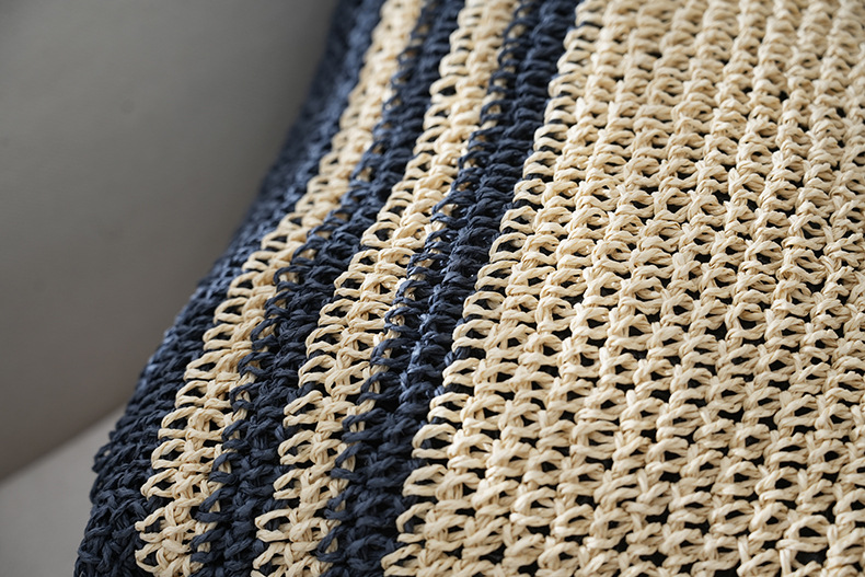 Grote geweven strandtas voor dames elegante schoudertas shopper_voghion.com