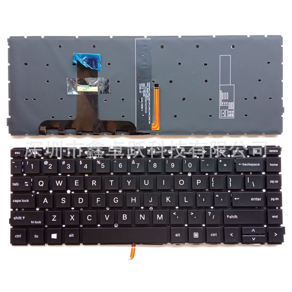 Клавиатура для ноутбука (HP) ProBook 440 G9, 14", замена, US/RU, с подсветкой и без