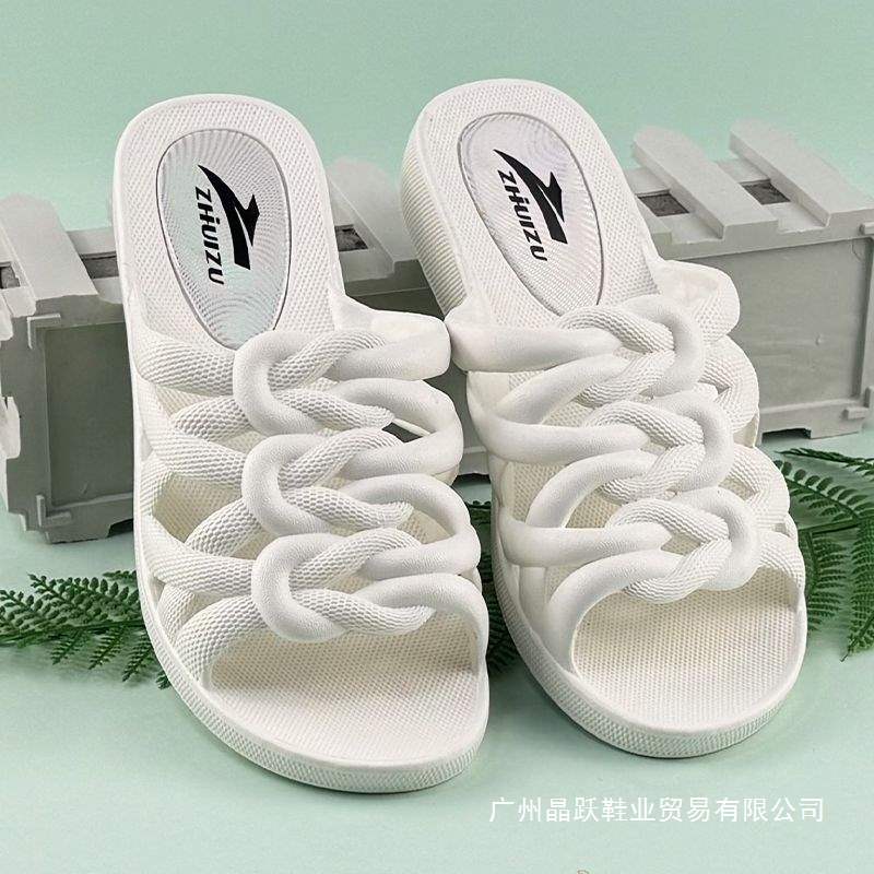 Summer Women's Sandals Thick-Soled Non-Slip Waterproof Indoor Home Soft-Soled Simple Casual Women's Beach Sandals