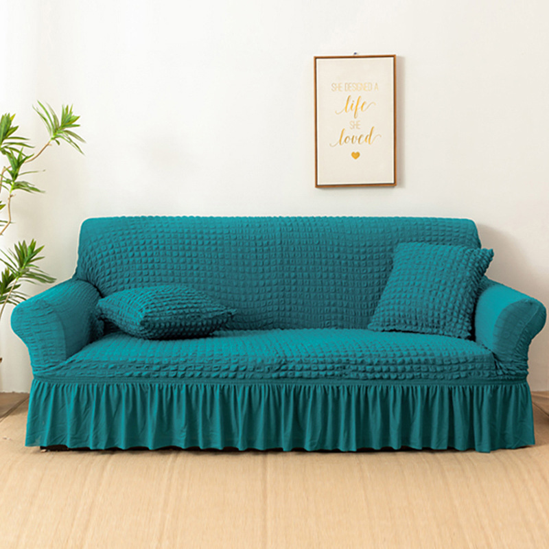 Falda azul pavo real