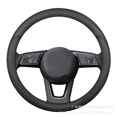 Steering wheel cover: Genuine Leather, Universal for