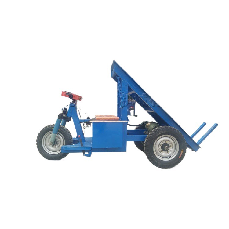 Ladrillo eléctrico del montar a caballo que tira del coche camión volquete plano de la manivela ladrillo de la fábrica del horno de tres ruedas que tira del camión volquete del ladrillo