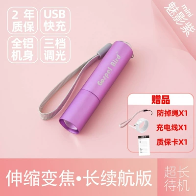 UV fənərlər: and girls, suitable for student dormitories - yingxing-upgraded-telescopic-zoom-includes-charging-cable-lanyard-violet-special-offer