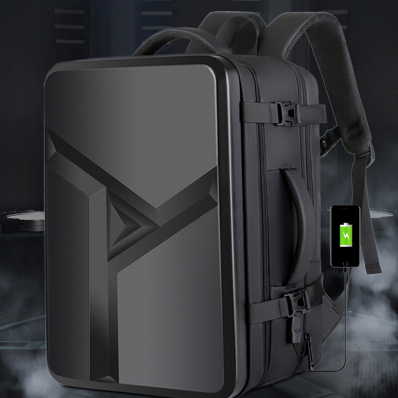 17.3inch Laptop Bag Men's Alien Gaming Backpack Travel Business School Bag Hard Shell Backpack