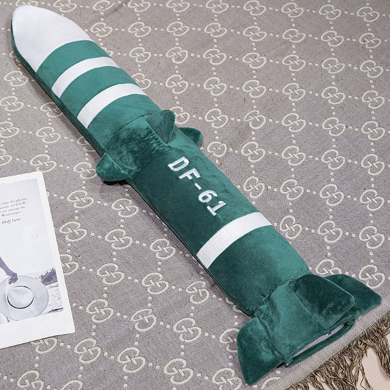 Cohetes creativos Dongfeng larga bolsa de agua caliente lanzador espacial Dongfeng misiles almohada DF5C61 almohada de peluche